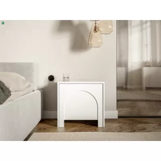 Éjjeliszekrény 1 ajtós fehér színben – ARCO AR06