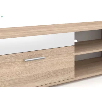   Nappali bútorfal Sonoma tölgy / fehér színkombinációban – BERNO