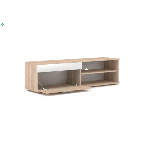 Nappali bútorfal Sonoma tölgy / fehér színkombinációban – BERNO