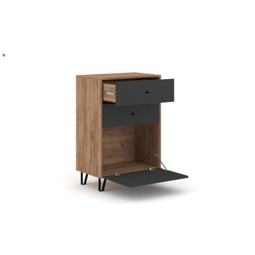 BILBAO BL18 Kisszekrény CRAFT TABACO Tölgy/GRAFIT Színben