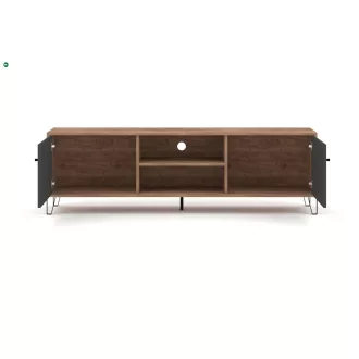   TV szekrény 2 ajtós Craft Tobacco / grafit színkombinációban – BILBAO BL02