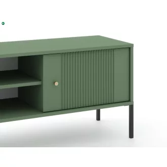   TV szekrény smoke green színben fekete elemekkel arany fogantyúkkal – ISEO IS01