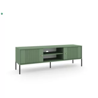   TV szekrény smoke green színben fekete elemekkel arany fogantyúkkal – ISEO IS01