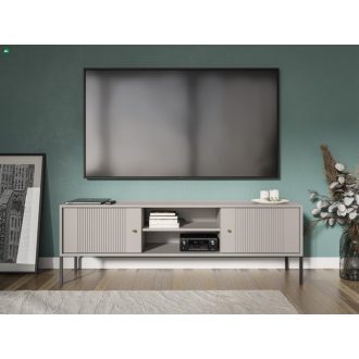 Tv Állvány Kasmír Színben Fekete Fém Lábbal. ISEO