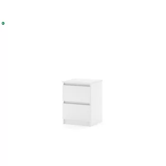 SIMPLE éjjeliszekrény 40 cm 2 fiók matt fehér