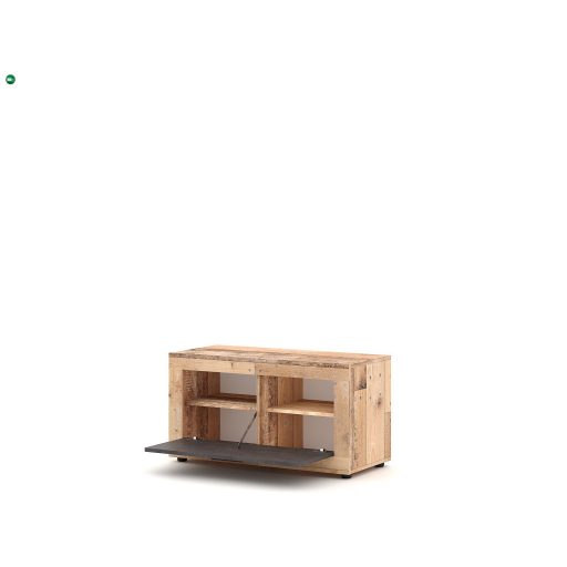 LUNA2 Tárolószekrény Oldwood/Szürke színben