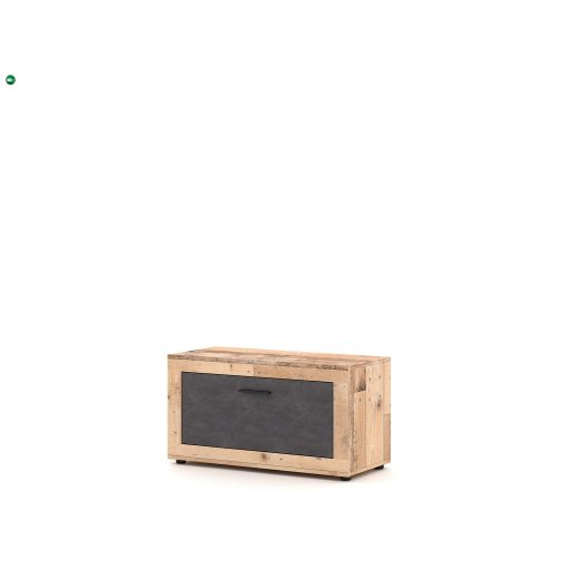 LUNA2 Tárolószekrény Oldwood/Szürke színben