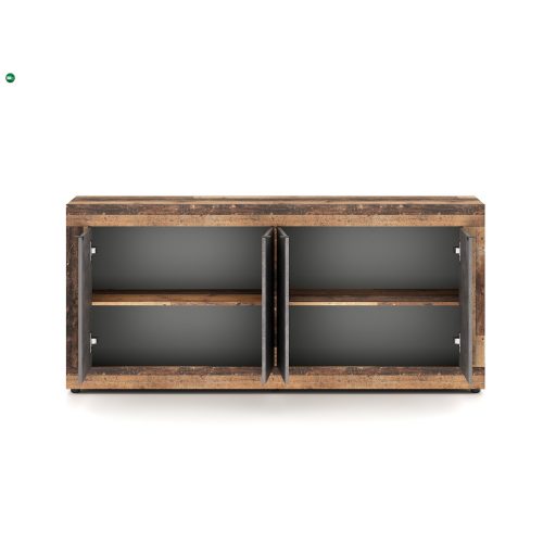 LUNEA Komód Vintage Tölgy/Szürke Színben