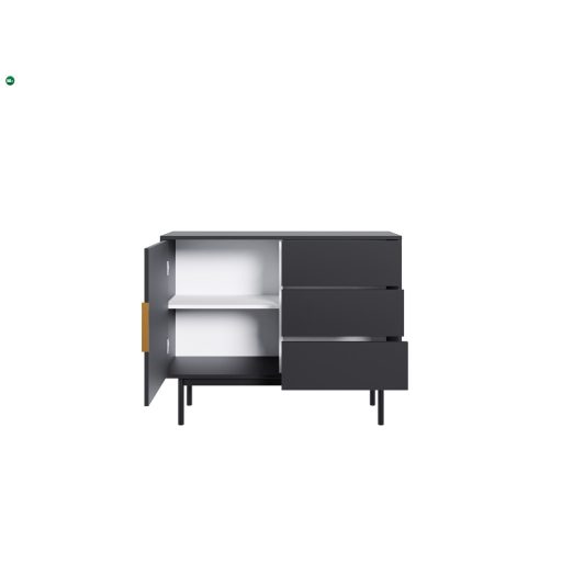 Elegán Komód Fekete Színben. VIVA VI03