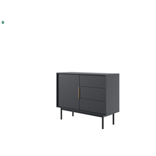 Elegán Komód Fekete Színben. VIVA VI03