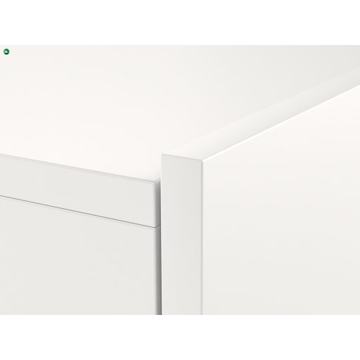Magasfényű Fehér Lebegő TV Állvány LED Világítással. 240 cm. SLANT 240