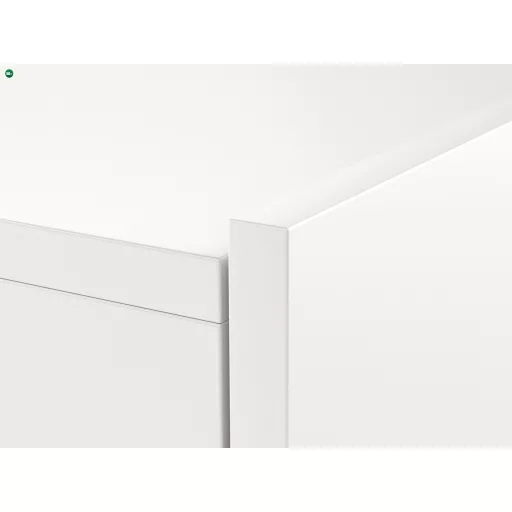 TV szekrény 240 cm fehér / fehér magasfény színkombinációban RGB LED világítással – SLANT