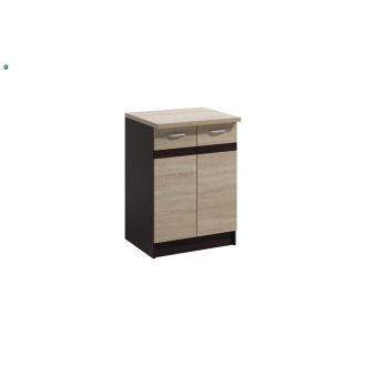   Konyhai Alsószekrény Világos Sonoma Színben. LIVIA LV-11/D 60