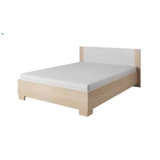   Franciaágy 180x200 Sonoma tölgy / fehér színkombinációban ágyráccsal – MARKOS