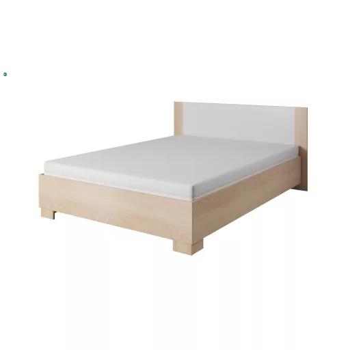 Franciaágy 180x200 Sonoma tölgy / fehér színkombinációban ágyráccsal – MARKOS