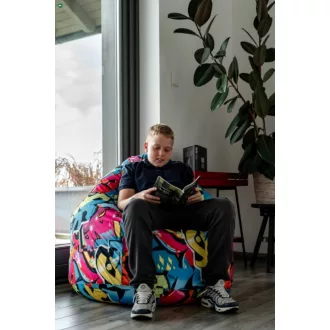   ZigZagBAG (klasszikus közepes méretű felnőtt babzsákfotel) (PUMA  puha tapintású, bútorszövet)
