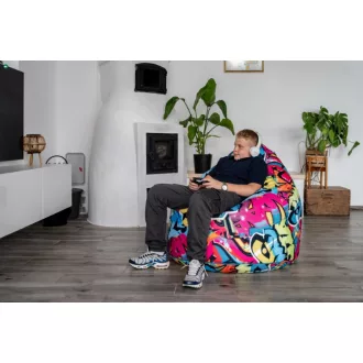   ZigZagBAG (klasszikus közepes méretű felnőtt babzsákfotel) (PUMA  puha tapintású, bútorszövet)